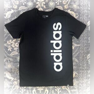 Adidas Women's Black Short Sleeve Logo Tee